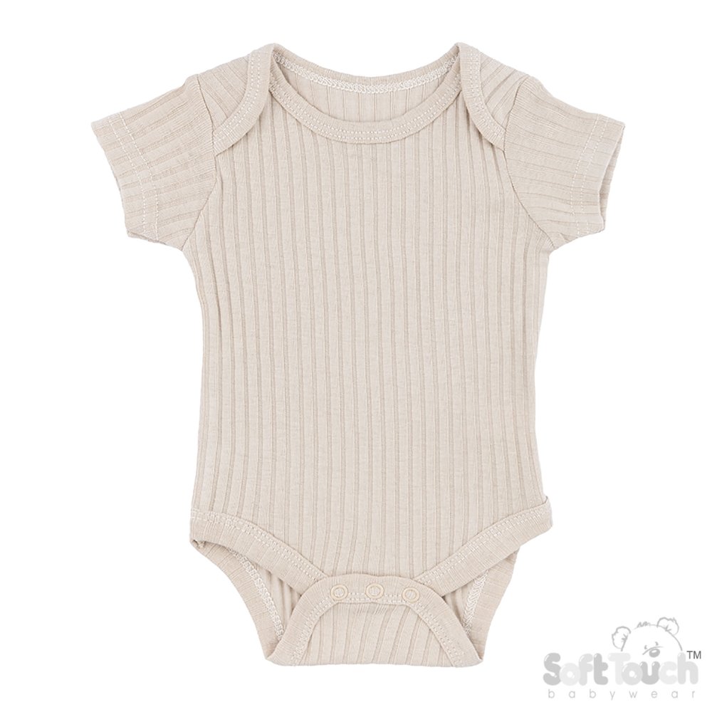 BS4600-BI-36: Biscuit Ribbed Bodysuit (3-6 Months) BS4600-BI-36: Biscuit Ribbed Bodysuit (3-6 Months)